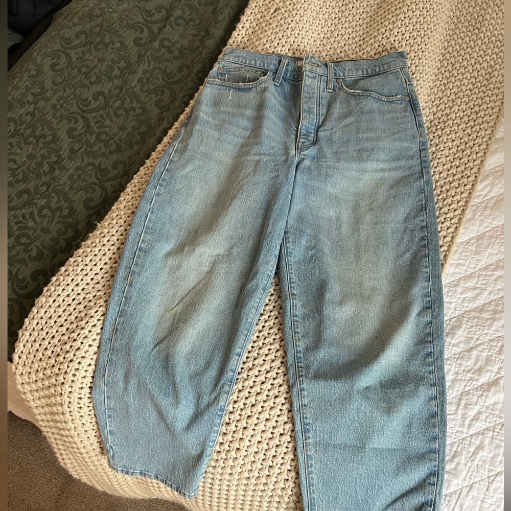 Madewell Denim Button-Fly Balloon Jeans